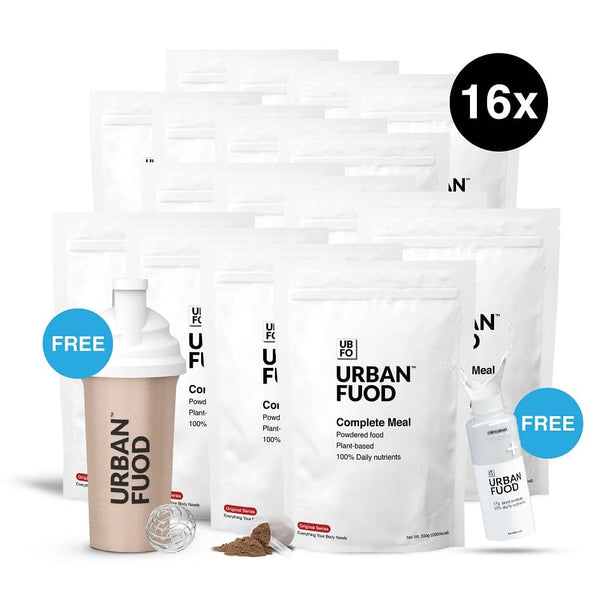 16x Urban Fuod™ Powder + 1x FREE Urban Fuod™ Ready-To-Mix Vanilla (300ml)